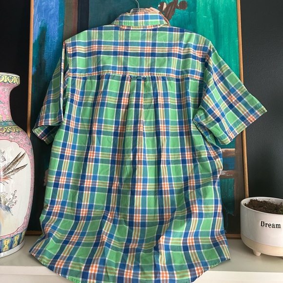 Chaps Multicolor Plaid Button-Down Shirt M - Picture 16 of 16